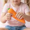 Carrot Squishy, Carrot Squishies Slow Rising Sensory Squeeze Stress Relief Toy Realistic Vegetable Fidget Toy (1 pcs), 1.77x5.12 inches