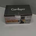 Cambom Rotary Cheese Grater Hand Crank Cheese Shredder for Fresh Cheese, Vegetable, Nuts,Non-slip Suction Base, Free Cleaning Brush Three Blades, Black