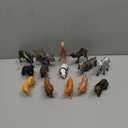 LOMIMOS 12Pcs Mini Wild Animal Figure Toy,Realistic Safari Animal Figurines Model Cake Topper Decoration for Children Kid Birthday Christmas Educational Learning Party