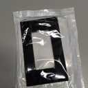 Leviton 80401-NE 1-Gang Decora/GFCI Device Wallplate, Standard Size, Thermoplastic Nylon, Device Mount, Black