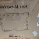 22.8"x 18.1" Vanity Mirror Makeup Mirror with Lights,10X Large Hollywood Lighted Vanity Mirror with 15 Dimmable LED Bulbs,3 Color Modes,Touch Control for Bedroom,Tabletop or Wall-Mounted