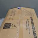 Dog Ramp for Bed or Couch, Wooden Pet Ramp with 20 Gentle Slope, Removable Side Rails, Non-Slip Surface, Top Platform & Wheels, Safe Bed Ramp for Small, Large & Senior Dogs, 60" Long, Mahogany