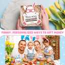 Easter Bunny Money Holder - Easter Money Holder For Cash Gift - Easters Gifts For Teens Boys, Girls, Toddlers, Kids, Grandchildren - Teenage Basket Stuffers - Basket Gifts For Teens 