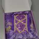 Meland Princess Dress Up for Girls, Dress Up Clothes for Halloween Costumes, Birthday Gift for Toddlers Aged 3-4 Years Old