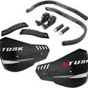 Tusk D-Flex Pro Adventure Handguards  Black Aluminum Bar/Black Shields  Universal Fit  Fits 7/8" Handlebars - Compatible with KAWASAKI KLR 650 1997-2025