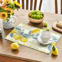 Artoid Mode sage Lemon Branches Summer Placemats Set of 4, 12x18 Inch Seasonal Holiday Table Mats for Party Kitchen Dining Decoration