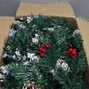 FGHB Christmas Garland,Christmas Garlands with Lights,2.7M/ 9FT Christmas Garland Decorations Illuminated with LED Lights,for Stairs Fireplaces Christmas Festive Wreath Xmas Decor