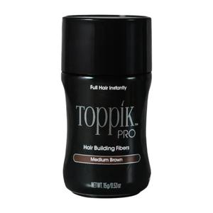 Toppik Hair Building Fibers, Color: Medium Brown, 15 g