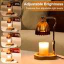 Candle Warmer Lamp with Timer Dimmable, Lamp Candle Warmer for Jar CandlesBirthday Gifts for Women Mom, House Warming Gifts Vintage Home DecorWax Warmer Lamp, Gold
