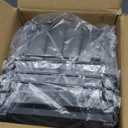 Freezer Organizer Bins, 4 Pack Stackable Chest Freezer Organizer for 5-7 Cu.FT Deep Freezer Sort Frozen Meats and Food, Freezer Storage Baskets with Handles Easy Reach from Bottom, Black