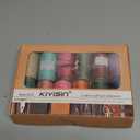 12 Colored Round Waxed Thread 0.8mm, 35 Yards per Spool, 3 Ply Polyester Wax Cord Strings for Hand Sewing, Beading, Bookbinding, Basket Weaving, Micro Macrame Bracelets and Jewelry Making (Rainbow Colors)