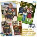 3 x DUNKMATE First Day Last Day of School Board Sign with 6 Liquid Chalk Markers Pack & Wipe Cloth - 14”x11” Double-Sided & Reusable Chalkboard - Back to School Board