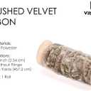 6 x Vitalizart Brown Velvet Ribbon 1" Christmas Handmade Frayed Edges Glossy Ribbon for Gift Wrapping Tree Ornaments Wreath Garland Holiday Decorations 5 Yd Total