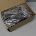 AECXM 201 Stainless Steel 2" x 4" (1 ½" x 3 ½" Actual) Deck Railing 45° Stair Connectors, for Deck Railing Stair Handrail Connection Installation Deck Railing Bracket (4 Pair-Black)