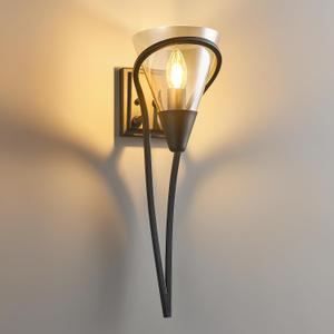 Modern Black Wall Sconce E12 Torch Decorative Wall Lights Industrial Wall Lights for Bedroom Bathroom Living Room Hallway