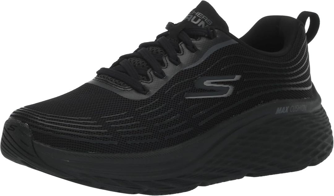 Skechers Women's Max Cushioning Elite 2.0 Sneaker (5.5 Wide, Black)