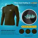 MEETYOO Men's Compression Long Sleeve Shirt Moisture Wicking for Gym | High Performance Body Shaping Fit, Quick Dry Baselayer 4-Way Stretch Free Movement for Running, Training (XL)