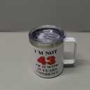 43th Birthday Gifts for Women Men, 1983 Happy 43th Birthday Gifts Decorations for Her Him, Turning 43 Year Old Birthday Presents Coffee Mug Cup, White, 12 Ounce