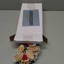 Janinka 8 Pcs Christmas Gingerbread Poinsettia Picks Tree Topper Picks with Berries Gingerbread Poinsettia Flower with Gold Glitter 11.8 Inches Christmas Tree Ornaments for Xmas Home Vase Decor