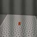 Receilit 2'x2' White Plastic Perforated Tile with 1/2" Diameter Holes
