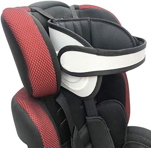 Adjustable Child Car Seat Head Support, Universal Suitable for Both Children and Adults, Head Protect Pad on Child Car Seat, Safety Car Sleeping Headrest for Child, Infants, Toddlers and Adults (Grey/Black)