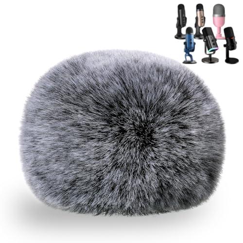 ZealSound Blue Yeti Pop Filter for Blue Yeti Microphone,Mic Foam Cover with Furry Windscreen Muff windshield for ZealSound K66/Yeti/Yeti X/Yeti Nano/Blue Yeti Pro/AM8/SoloCast and More USB Mics