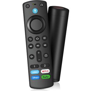 Voice Remote Control for All Fire-Series TV Cube/Stick, Compatible with Stick 4K Max/4K (1st/2nd Gen), Stick (2nd/3rd Gen)/Lite/HD, and Fit for All Insignia-Toshiba-Pioneer-Omni Series, Not for Roku