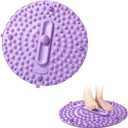 1 Pcs Acupressure Foot Massager Mat Foot Massage Standing Pad with Ball Tracks 21.5 Inch Large Portable Pressure Point Pad for Stress Relief Anti Fatigue Relieves Pain Home Gym(Purple)