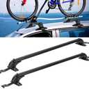 KOCASO 43" Universal Roof Rack Cross Bars, Adjustable Aluminum Lockable Crossbars W/Extendable Window Frame & Dual Key, Upgraded Rooftop Luggage Crossbars for Bare Roof Cars Trucks, 165LBS Max Load
