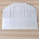 24 PCS Disposable Chef Hats Bulk Paper Bakery Hats for Cooking Baking Pizza Party White