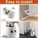 UPGRADEDTDIDVKZW Indoor dryer vent kit 10 Feet 3 In 1 Filter Bucket with 4 Inch Proflex Ducting Hose for Electric Dryers by Cenipar