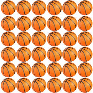 Charniol 100 Pcs Mini Basketball Party Favors Stress Balls Foam Sports Party Favors Mini Basketball Stress Ball for Anxiety Relief Teens Adults School Reward, Party Bag Supplies (Orange)