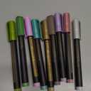 Metallic Marker Pens - 10 Colors Medium Point Metallic Markers for Rock Painting,Black Paper,Scrapbooking Crafts, Card Making,DIY Photo Album,Ceramic