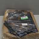 MAHANCRIS Bar Stools, Set of 2 Bar Chairs with Backrest and Footrest, 26" Tall Counter Stools, Metal Frame, Adjustable Feet, Easy Assembly, for Kitchen, Living Room, Pub, Rustic Brown BAHR6001