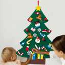 HBlife Felt Christmas Tree 3ft DIY Christmas Decorations Clearance with 26 PCS Ornaments Wall Decor with Hanging Rope for Xmas Gifts Home Door