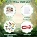 Dinochez Dinosaur Magnetic Chess Game Set 2025 Kids Toys, 20 Pcs Dinosaur Toys Christmas Stocking Stuffers Strategy Board Games Chess Set Kids Games for Grandkids and Kid