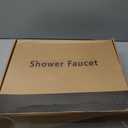 ELLO&ALLO Matte Black Bathroom Shower Faucet Set with Valve, Rainfall Shower Head with Handheld Combo