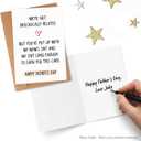 10 x Step Dad Fathers Day Card for Step Son, Daughter - Fathers Day Gift for Step Dad, Bonus Dad, Stepdad - Happy Father's Day Card for Step dads, Bonus Dad, Stepdad with Envelope