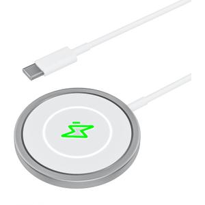 Magnetic Wireless Fast Charger, USB-C Fast Charging 15W Wireless Charger Compatible with iPhone 16 15 14 13 12 Series, iPhone 15W Mag-Safe Charger, Wireless Mag-Safe Charging Pad, 5ft Long Cable