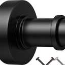 Black Shower Rod,18-72 Inches,Rust Resistance, Adjustable Tension Rod with Durable Spring, No Drilling, Use for Bathroom, Bedroom, Kitchen, Balcony, Home