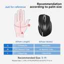 TECKNET Wireless Mouse, 2.4G Ergonomic Optical Mouse, Computer Mouse for Laptop, PC, Computer, Chromebook, Notebook, 6 Buttons, 24 Months Battery Life, 2600 DPI, 5 Adjustment Levels, for Small Hand