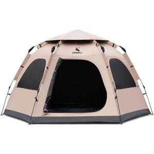 2/4 Person Blackout Easy Setup Instant Pop Up Tents for Camping, 110"L x 94.5"W x 56"H