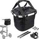 EDWERD Knee Walker Carrying Bag - Universal Foot Recovery Scooter Handlebar Pouch Storage Tote for Knee Scooter, Rollator, Wheelchair, Bike
