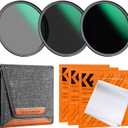K&F CONCEPT 52mm ND8 ND64 ND1000 ND Lens Filters Kit- Optical Glass 24 Multi-Coated Waterproof Camera Lens Filters Set with Filter Pouch and Cleaning Cloths (D-Series)