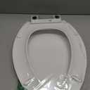 KOHLER 4636-RL-0 Cachet ReadyLatch Elongated Slow Close Toilet Seat, Soft Close Toilet Seat Quiet Lid, Contoured Grip-Tight Bumpers Installation Hardware, Apartment Essentials, White