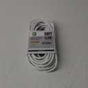 EP 50 Ft Outdoor Extension Cord - 16/3 SJTW White Electrical Cable with 3 Prong Grounded Plug, UL Listed (50ft)