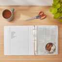 Amazon Basics 3-Ring Binder, 1-Inch, Customizable, with Pockets for Organization, White, 1-Pack