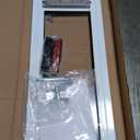 PetSafe Sliding Glass Pet Door - No-Cut DIY Install Doggy Door for Renters - Aluminum Frame - Adjustable Height 75 7/8" to 80 11/16" - Ideal for Small Dogs Up to 15 lb - White