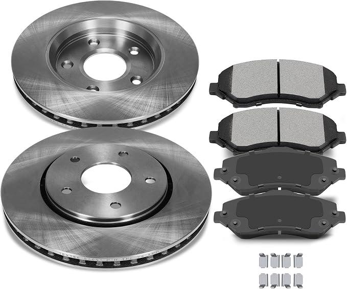 SCITOO Front Brake Kits Disc Brake Rotor and Brakes Pads:53051;D1273 | Fit For Chrysler For Town & Country 2008-2016,For Dodge For Grand Caravan 2008-2016,For Journey 2009-2013