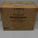 Favoyard Patio Chair Cushions 19  19 Inch Water Resistant & 3-Year Color Fastness Outdoor Chairs Cushion for Seat Dining Rocking Wicker Chair Cushion with Tie Straps Tufted Square Pads, Grey, 2 Pack